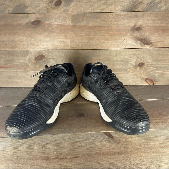 Adidas code chaos Mens size 9.5 golf shoes black athletic spikeless sneakers - Picture 3 of 8